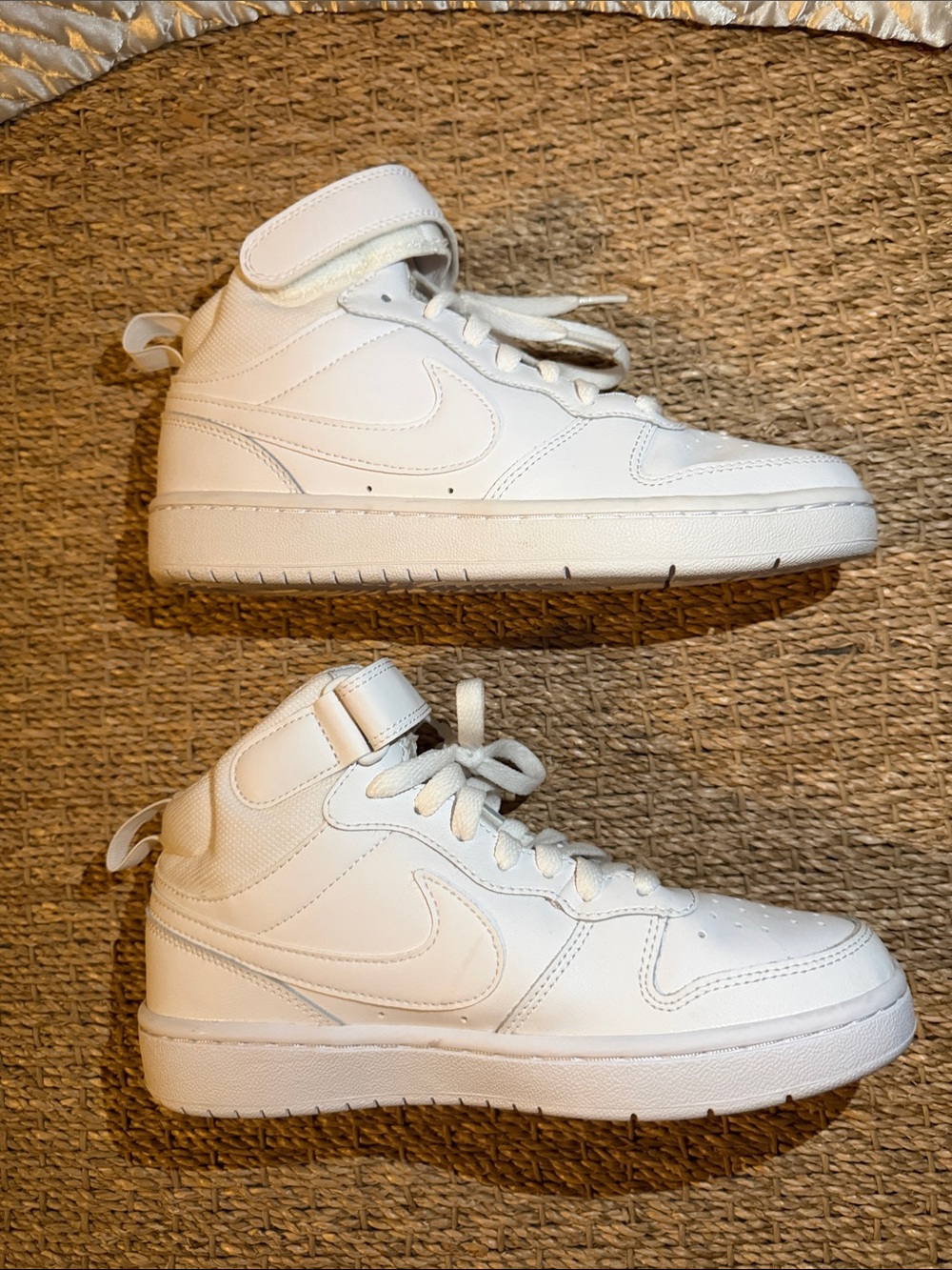 Nike Kids White High-Top Sneakers